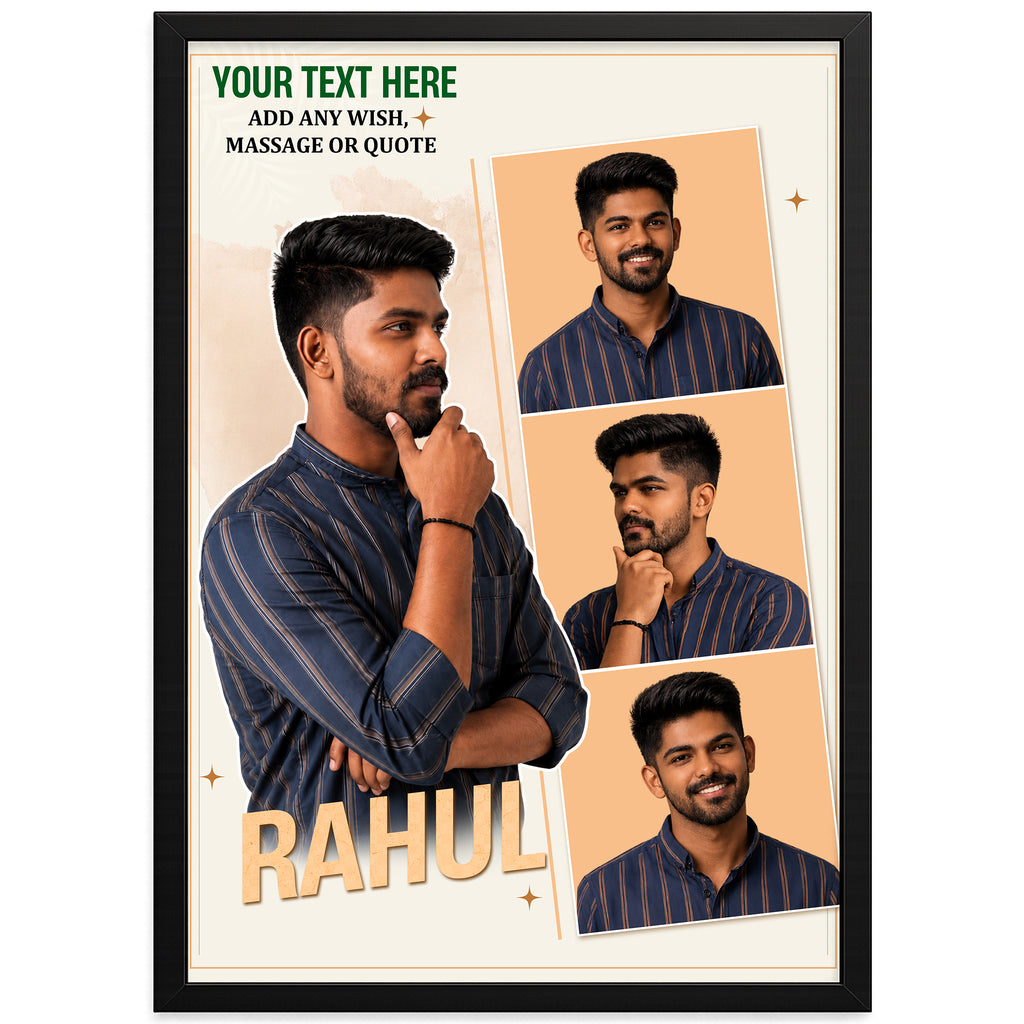 Personalized Photo Frame with Name & Custom Text
