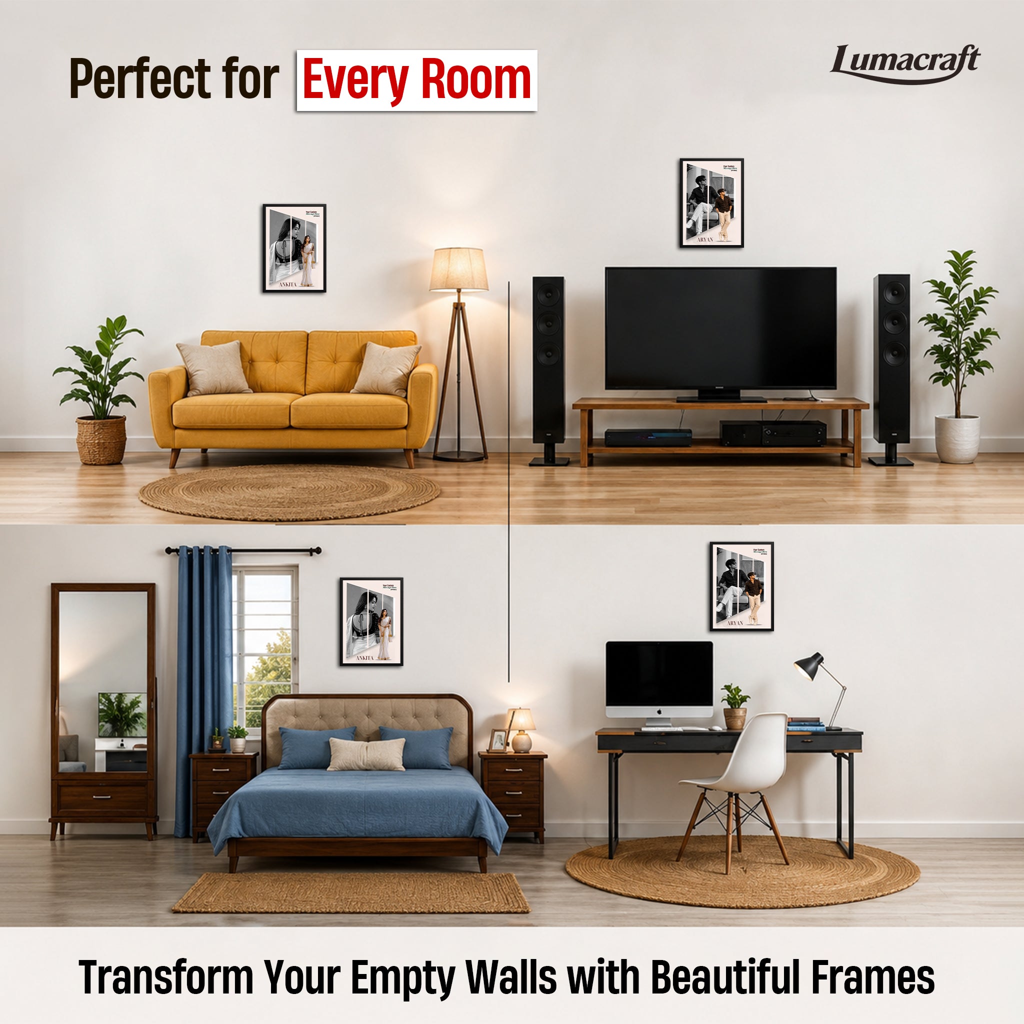 Premium Personalized Photo Frame for Men & Women