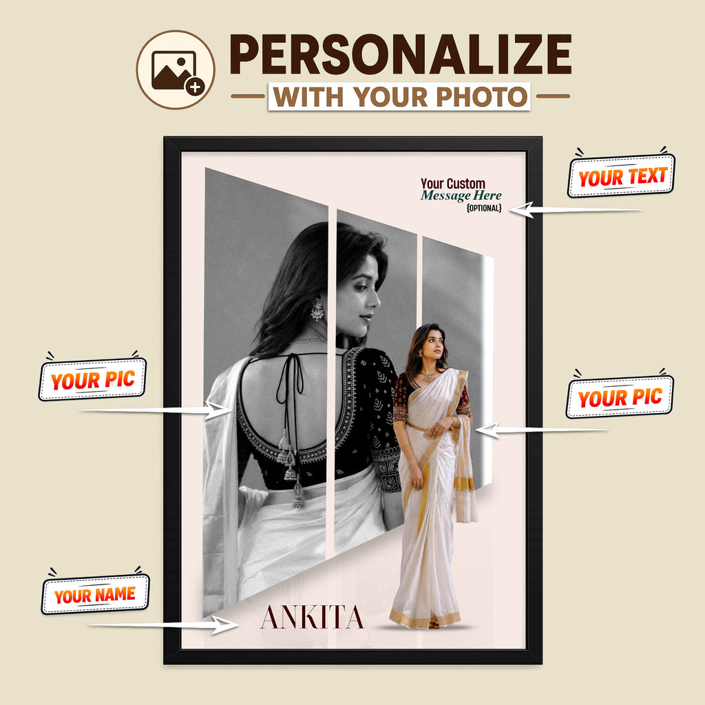 Premium Personalized Photo Frame for Men & Women