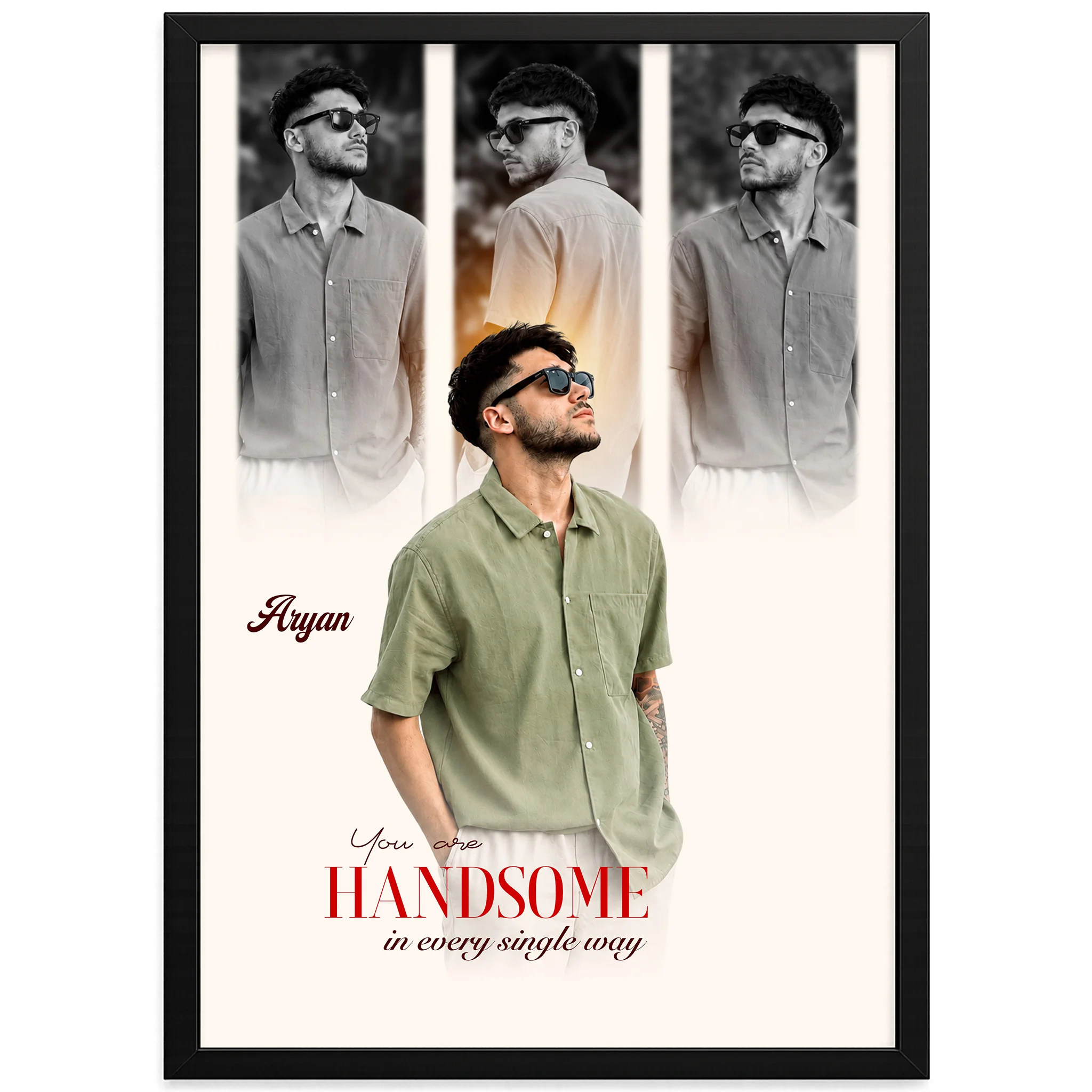 Personalized Photo Frame | Custom Name & Photo Wall Decor