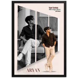 Premium Personalized Photo Frame for Men